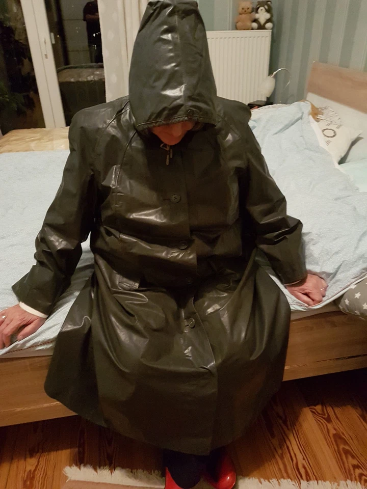Kleppermantel, Gummimantel, Regenmantel, Klepper, Gummi - Bild 1 von 4