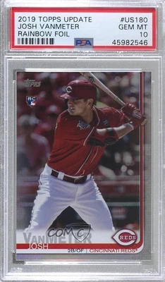 2019 Topps Update Rainbow Foil Josh VanMeter #US180 PSA 10 GEM MT Rookie RC - Image 1 of 2
