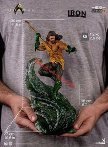Iron Studios DC Aquaman 1/10 Scale Aquaman GK Polystone Model Statue Second-Hand - Picture 1 of 9