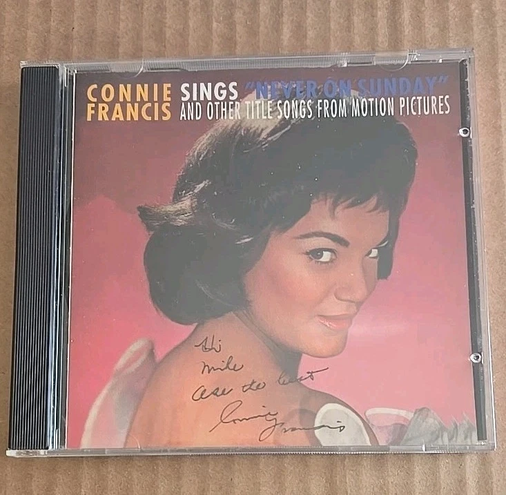 CONNIE FRANCIS -"Never On Sunday" + Other Title Songs F/ Motion Pictures Auto'd. — 第 1/3 张图片