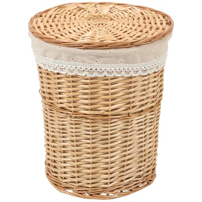  Wäschesammler Mit Deckel Aufbewahrungskorb Für Kleinigkeiten Wäsche-Organizer - Bild 1 von 4