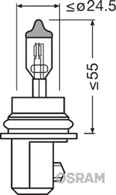 Glühlampe Hauptscheinwerfer ORIGINAL ams-OSRAM 9007 HB5 12 für HUMMER SUT TOWN 3 - Bild 1 von 4