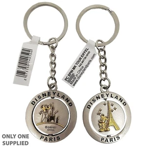 Disneyland Paris drehbarer Schlüsselanhänger Mickey Mouse Eiffelturm Metall Disney Parks - Bild 1 von 5