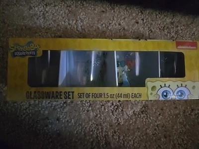 Juego de 4 cristalería Bob Esponja SquarePants Foto 1 de 4