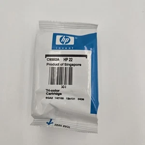 Genuine HP 22 (C9352A) Tri-Color Ink Cartridge Printer Ink Sealed Without Box - Picture 1 of 4