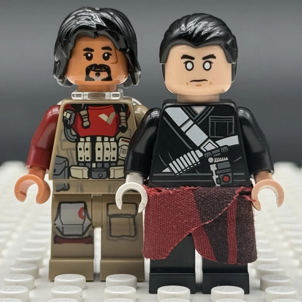 LEGO Star Wars Rogue One Minifigure Chirrut Imwe sw0789 Baze Malbus sw0783 - Image 1 of 4
