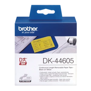 Brother Yellow Removable Paper 62Mm X 30.5M - DK44605 - Afbeelding 1 van 3