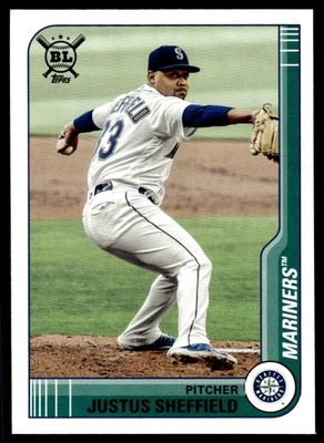 2021 Topps Big League Justus Sheffield Seattle Mariners #217 11585 - Image 1 of 2