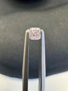 0.12 Carat Fancy Light Pink Diamond Loose Certified Natural Color Cushion Cut - Picture 1 of 2