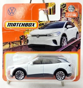 Matchbox Mattel Volkswagen ID.4 90/100 2022 weiß in original aber geknitterter Pkg - Bild 1 von 7