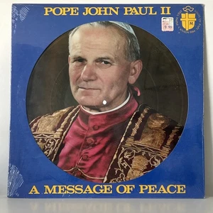 POPE JOHN PAUL II A Message of Peace PICTURE DISC LP SEALED Canada 1984 - Picture 1 of 3
