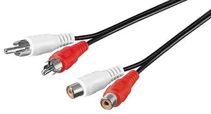 10m Cavo Rca Audio Rosso/Bianco 2xStecker/2xBuchse #e040 - Foto 1 di 1