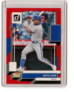 2022 Donruss Nate Lowe Texas Rangers #216 🚀😳💥 Mint 1677/2022 - Picture 1 of 2