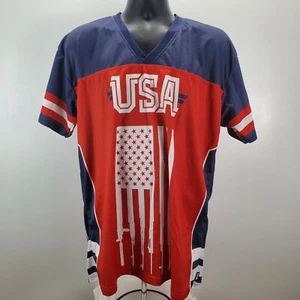2nd Second Amendment USA United States Football Jersey Men's Large America - Picture 1 of 10