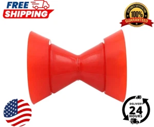 3 Inch Polyurethane Boat Trailer Bow Roller Launch Boat Easily Red - Bild 1 von 8
