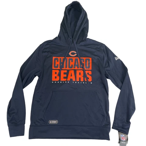 Chicago Bears Men's Hoodie Sweatshirt Combine Authentic New Era Blue Medium New Cover