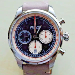 UNION GLASHÜTTE Belisar Chronograph Ref. D009.427.16.052.02 NEU FULL SET - Picture 1 of 7