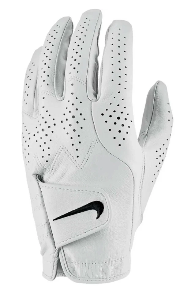 Nike Womens Large Tour Classic Golf Glove for Right Hand White | White | Black