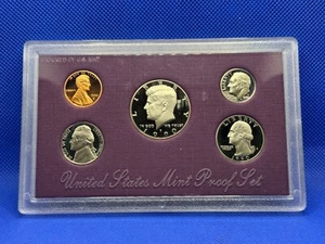 USA 1990 5 Coin Proof Set with Original Case / Cover - Picture 1 of 2