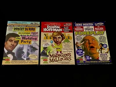 3 Troma Vintage Comedy DVD Lot! Wedding Party, Madigan’s Millions, Foreplay NEW Foto 1 de 4