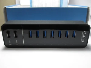 HOOTOO HT -UH010 USB 3.0 (7) Port hub & charger, NEW IN OPEN BOX - Picture 1 of 8
