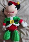 Rare & Limited Gemmy Disney Mickey Mouse Santa Hat Elf Self Standing 23" Plush