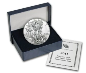 2011 W AMERICAN EAGLE UNCIRCULATED (COA/BOX) COLLECTIBLE MONEY GIFT IDEA B - Picture 1 of 3