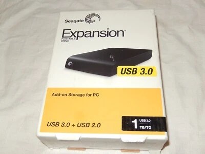 SEAGATE EXPANSION Portable 1TB Externe Festplatte  USB 3.0  USB 2.0 NEU - Bild 1 von 4