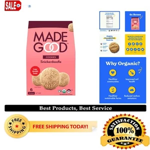 Delicious Snickerdoodle Cookies - 6 Boxes, 7oz each - Nut-Free & Allergy Safe - Picture 1 of 10