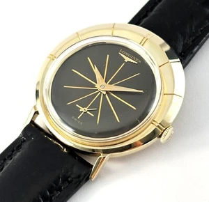 Reloj Hombre Longines Vintage Asimétrico Oro 10K GF Estilo Sputnik 23Z 17J 1958 - Imagen 1 de 14