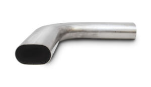 Vibrant Exhaust Pipe 13191; Mandrel Bend Oval 3" 90 deg Stainless Steel 6"x 6"