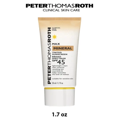 Loción Peter Thomas Roth Max Mineral Naked amplio espectro FPS 45 UVA/UVB, 1,7 OZ Foto 1 de 4