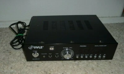 Pyle PDA5BU Stereo Amplifier Reciever BT/AM/FM/USB/AUX LCD Display  - Image 1 of 4