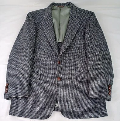 Chaqueta Blazer Abrigo Deportivo Harris Tweed De Colección 40R Para Hombres Tejido a Mano Lana Virgen EE. UU.  Foto 1 de 4