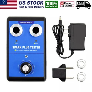 Dual Hole Sdjustable Frequency Spark Plug Tester 12V Gasoline Car Spark Plugs - Picture 1 of 12