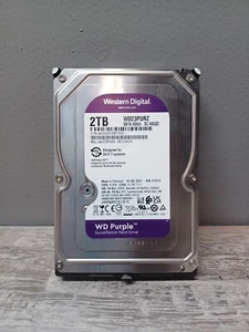 WD Purple 2TB Internal Hard Drive Surveillance HDD 3.5" SATA WD23PURZ - Picture 1 of 4