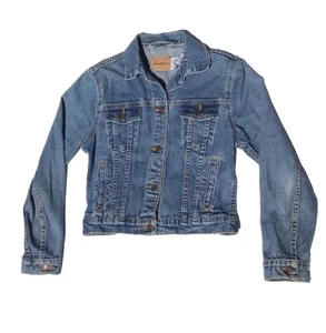 Vintage Levi's Signature J. Blue Denim Trucker Jacket Juniors XL / Women's XS-S - Picture 1 of 21
