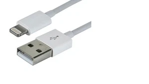 2 X 8-Pin USB Sync Charge Cable for iPhone 5 5C 5S iPad Mini 2 Air iPod 3ft /WHT - Bild 1 von 3