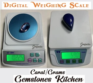 Compact Weighing Scale to measure weight in Grams or Carat (Kitchen / Gemstones) - Imagen 1 de 8