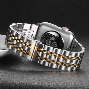Correa de acero para Apple Watch 10 9 8 7 6 5 SE Ultra 2 41/42/44/45/46/49 mm - Imagen 1 de 14