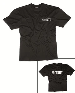Camiseta negra con doble estampado "Security", camping, outdoor, militar -NUEVA- - Imagen 1 de 1