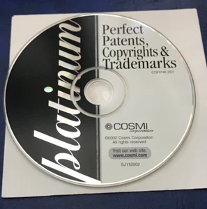 Vintage 2002 Perfect Patents, Copyrights & Trademarks Software On CD By COSMI - Picture 1 of 1
