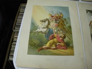Christian Chromo lithograph Prints from  Circa 1870 aprox.9" X 12" TotAL OF 12 - Picture 1 of 12