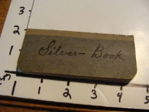 1897 personal SILVER BOOK 6 pages - Picture 1 of 2