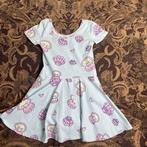 Wild Rich Kids Disney Pearl Clam Mickey Mouse Teal Skirted Leo Girls Size 11/12 - Picture 1 of 6