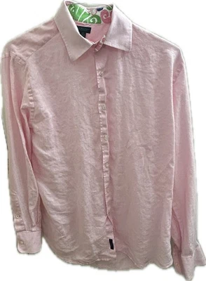 XL - Cosas para hombre Lilly Pulitzer 100 % lino talla M rosa Wyeth Foto 1 de 4