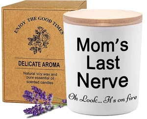 Moms Last Nerve Candle, Gifts for Mom from Daughter Son, Mothers Day Candle, ... - Picture 1 of 7