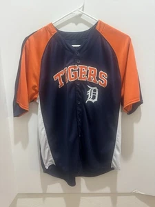 Camiseta de béisbol para niños de los Tigres de Detroit talla L 14-16 mercancía MLB genuina azul - Imagen 1 de 9