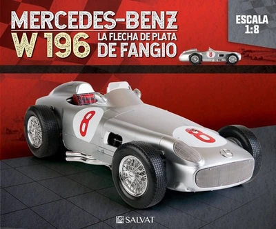 CONSTRUYE LA FLECHA DE PLATA DE FANGIO MERCEDES-BENZ W 196 ESCALA - 1:8 SALVAT - Immagine 1 di 4