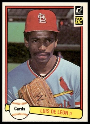 1982 Donruss #588 Luis DeLeon RC St. Louis Cardinals - Image 1 of 2